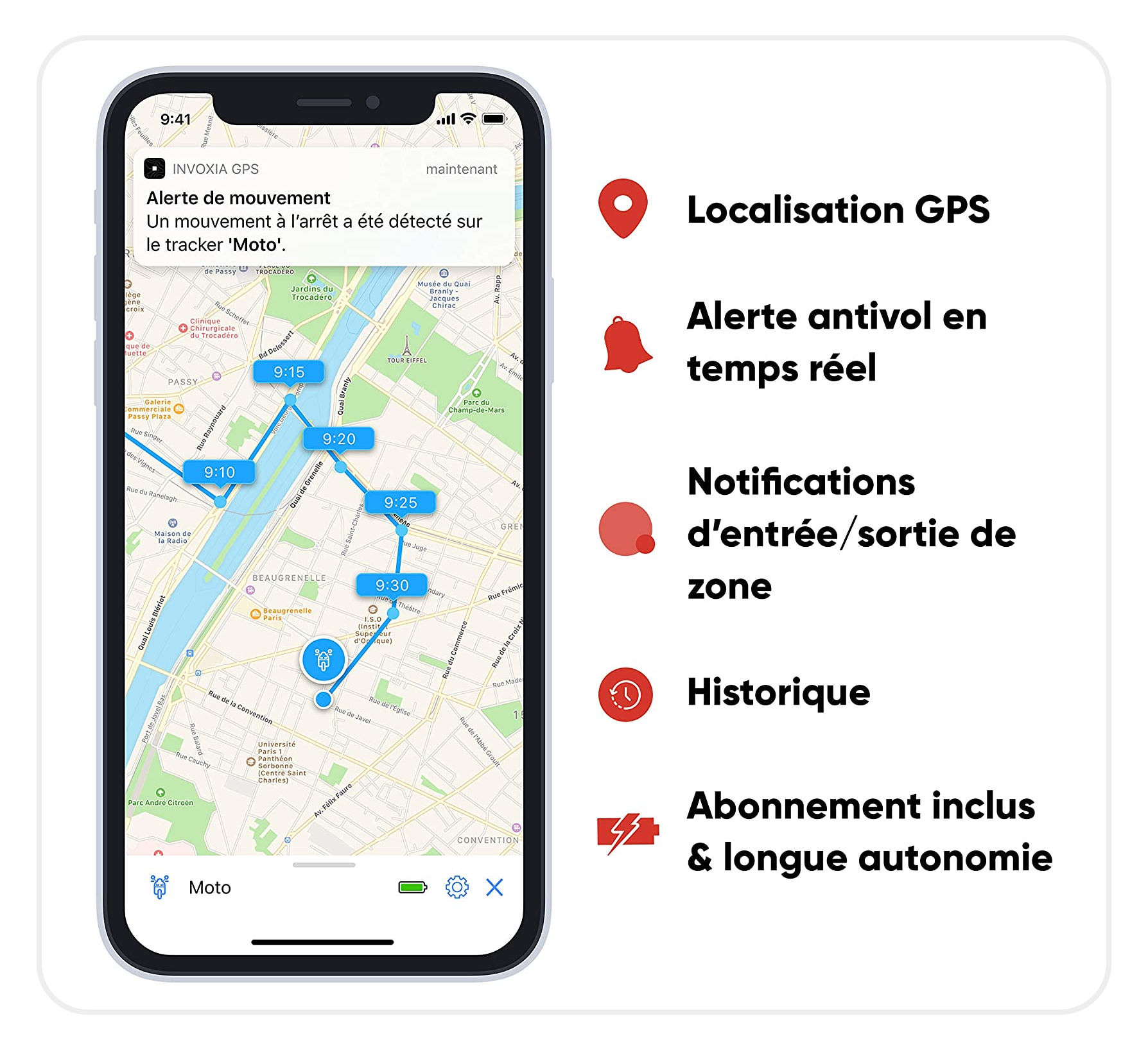 GTS-LL302 - Traceur GPS - Carte SIM de 10 ans incluse - Application pro  gratuite