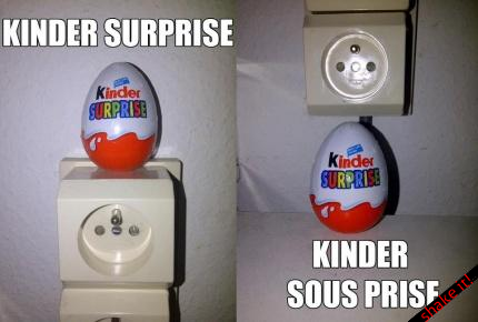 kinder sous prise kinder sur prise