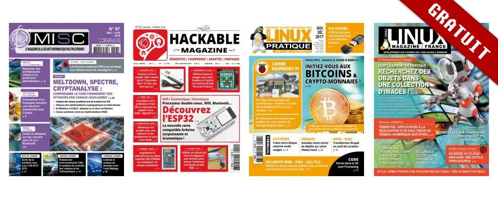 Misc, Linux Magazine, Hackable, Linux Pratique : 4 magazines gratuits pendant le confinement !
