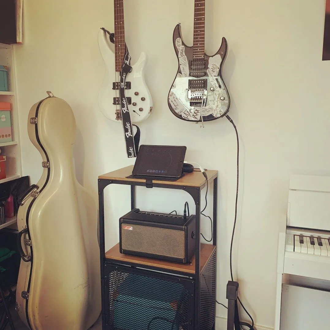 Mon studio minimaliste pour jouer de la guitare