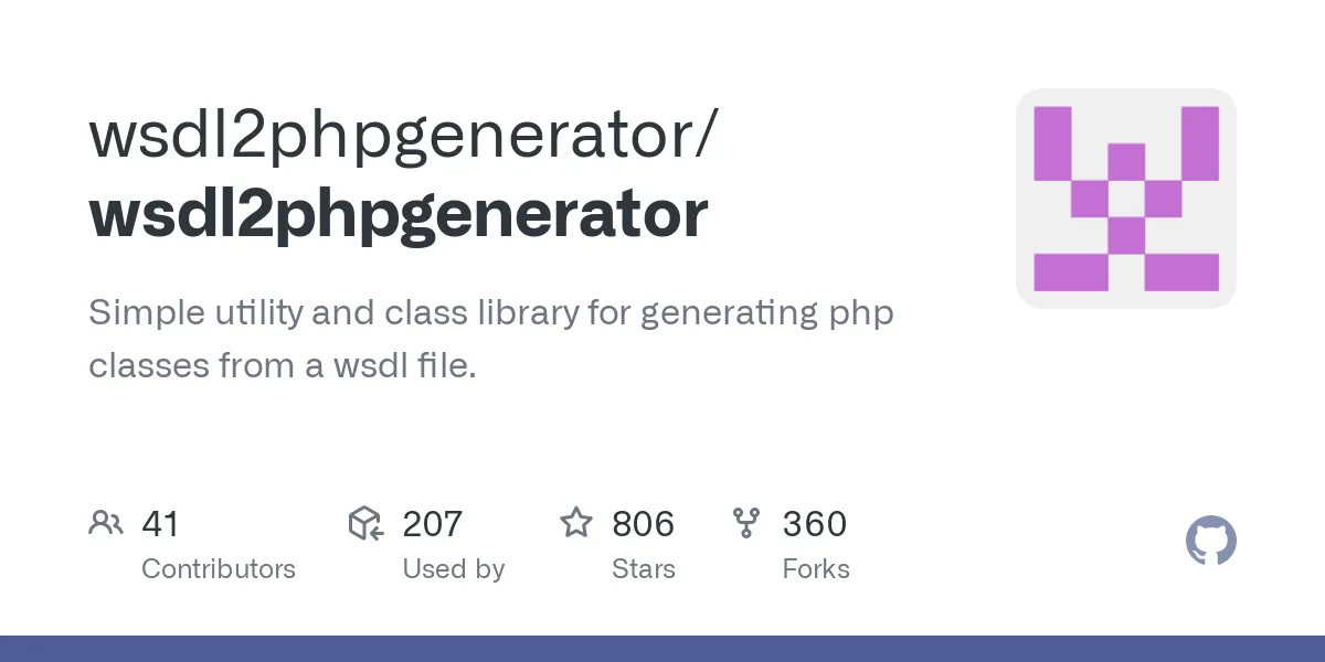 Wsdl2phpgenerator : Un générateur de client webservice SOAP en PHP