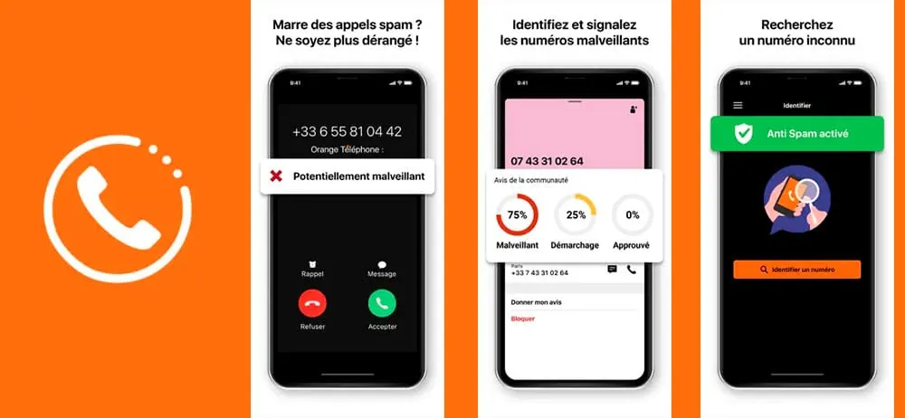 Application mobile "Orange Téléphone" : Une application Anti-Spam gratuite et simple d'utilisation
