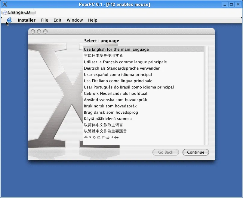 PearPC : un émulateur Mac OS X pour Windows