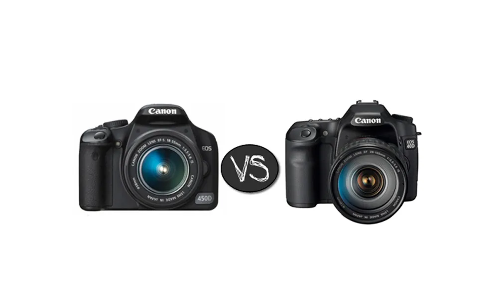 Duel entre le Canon 40D et le Canon 450D : lequel choisir ?