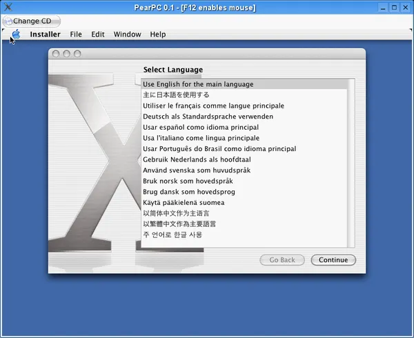 PearPC : un émulateur Mac OS X pour Windows