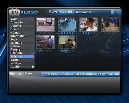TV PERSO avec la FREEBOX