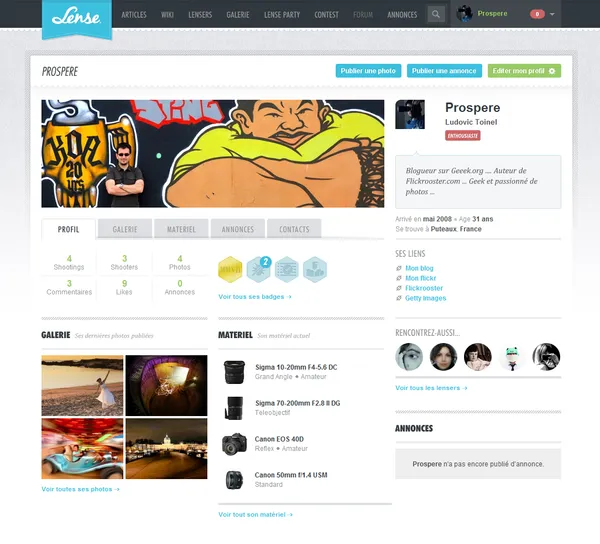 Lense.fr : Un portail pour les amateurs de photographie