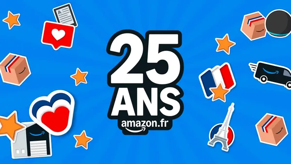 Amazon célèbre ses 25 ans en France en offrant 25€