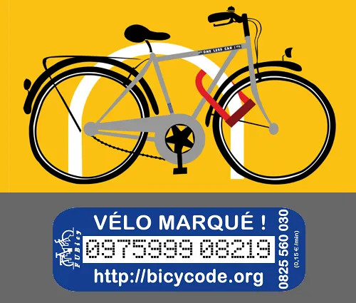 Bicycode : Le marquage antivol pour vélo !