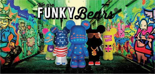 Les Funky Bears  :  Des figurines décoratives plutôt funky !