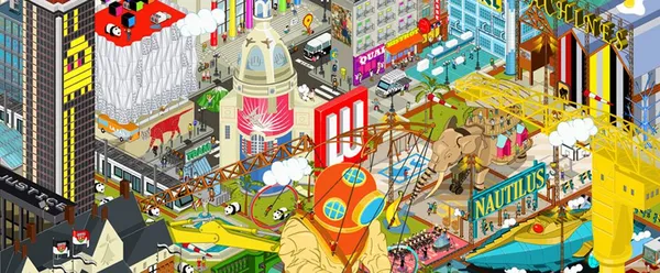 Nantes Pixel Art : Une vue synthétique et originale de Nantes en Pixel Art